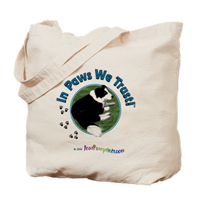 Handsome Doggie In Paws We Trust Tote Bag 