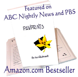 'Pawprints' by Ina Hillebrandt, purr-fect pet humor gift book to aMUSE kids and adults, age 6-106